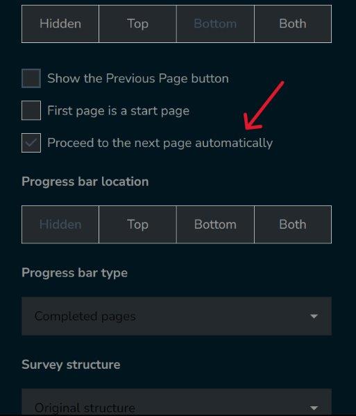 How to enable the auto-advance feature