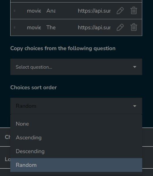 Image picker question: Choice order