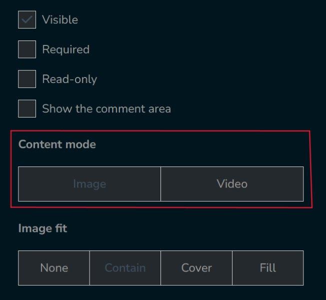Image picker question: Select content mode
