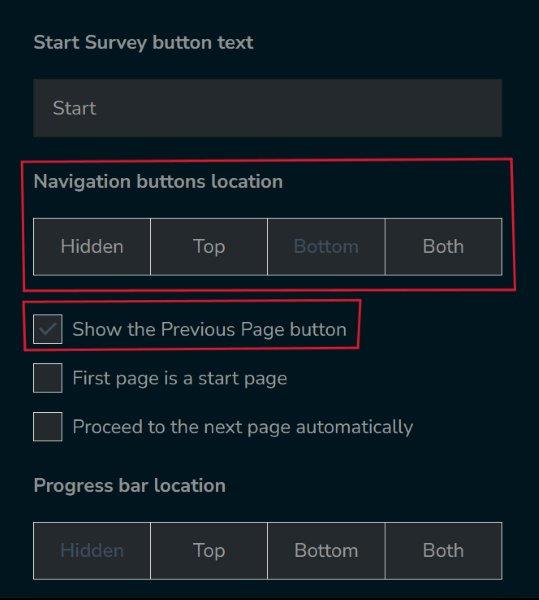 How to hide navigation buttons