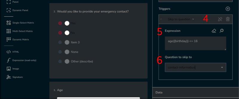 Survey Designer: How to implement "skip to question" logic, part 2