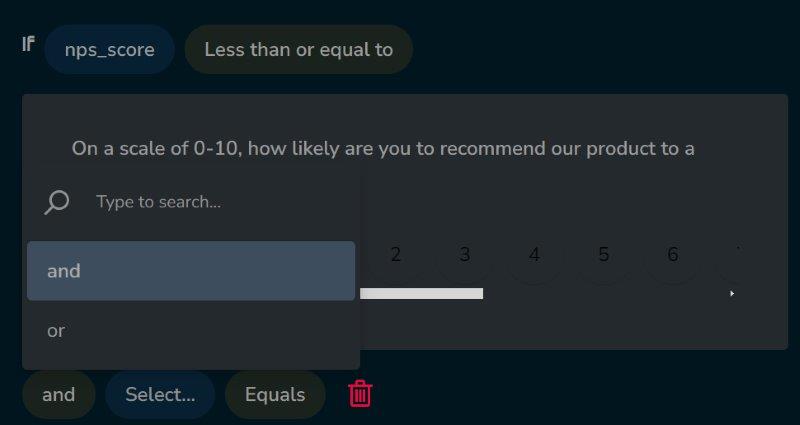 Survey Designer - Add new logical rule